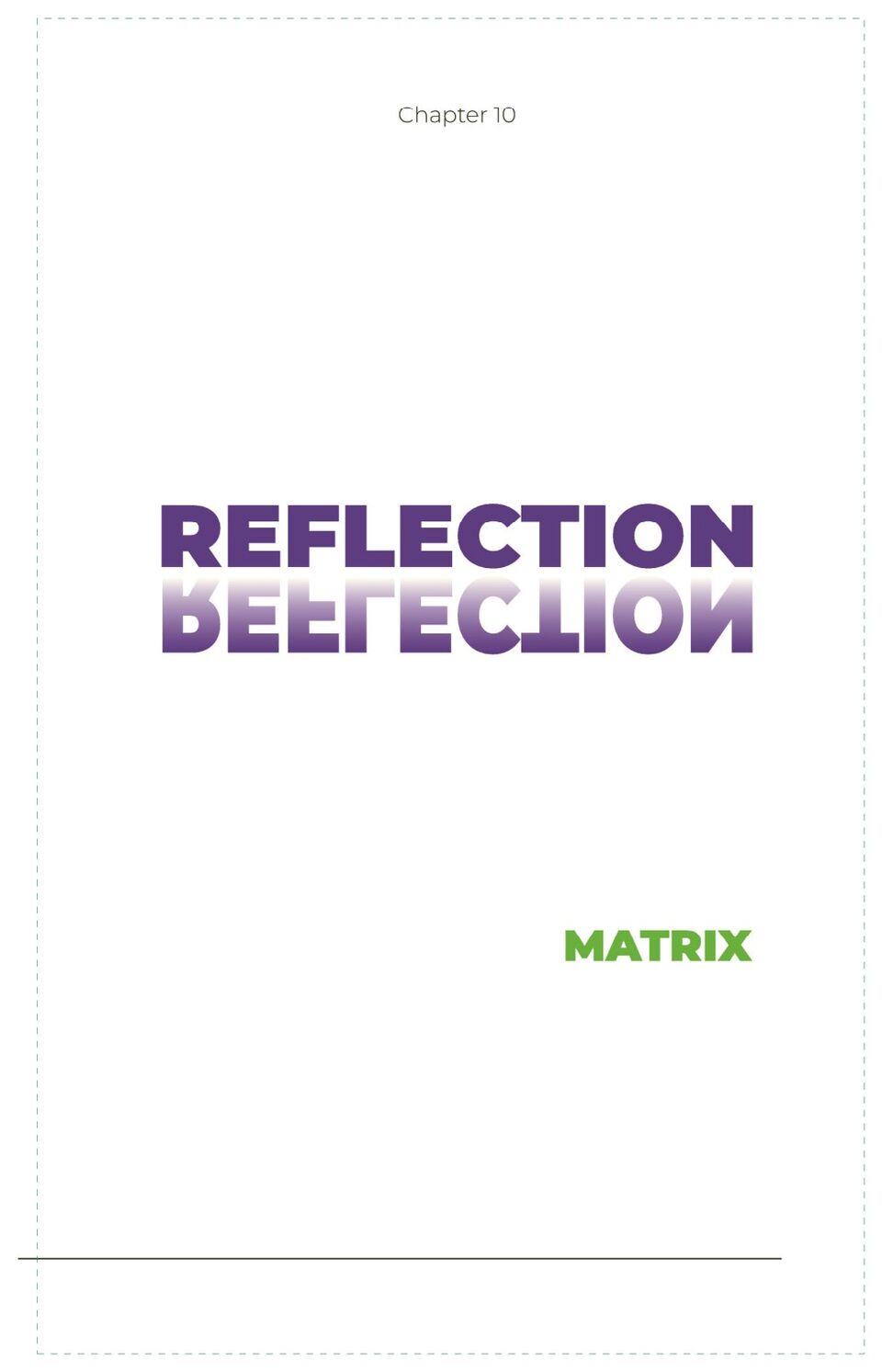 Chapter 10 — Reflection Matrix