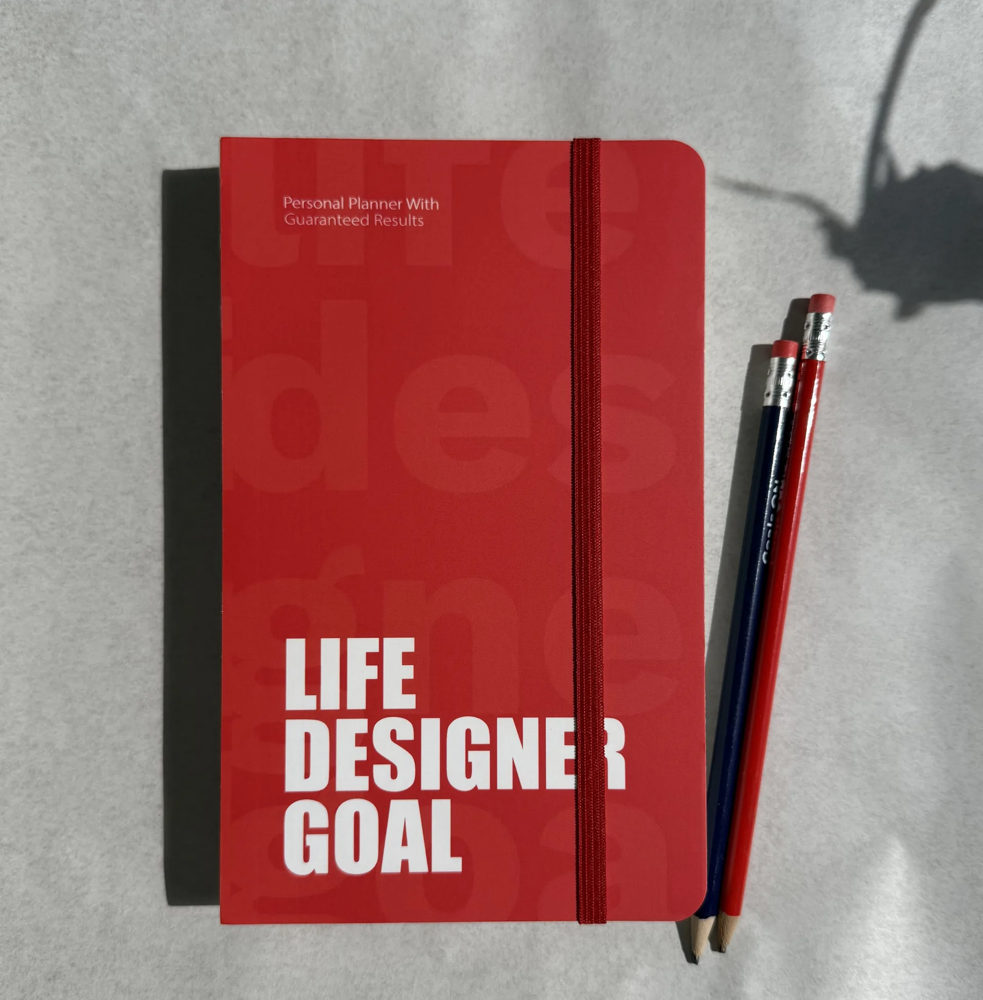 Life Designer GOAL planner — red edition